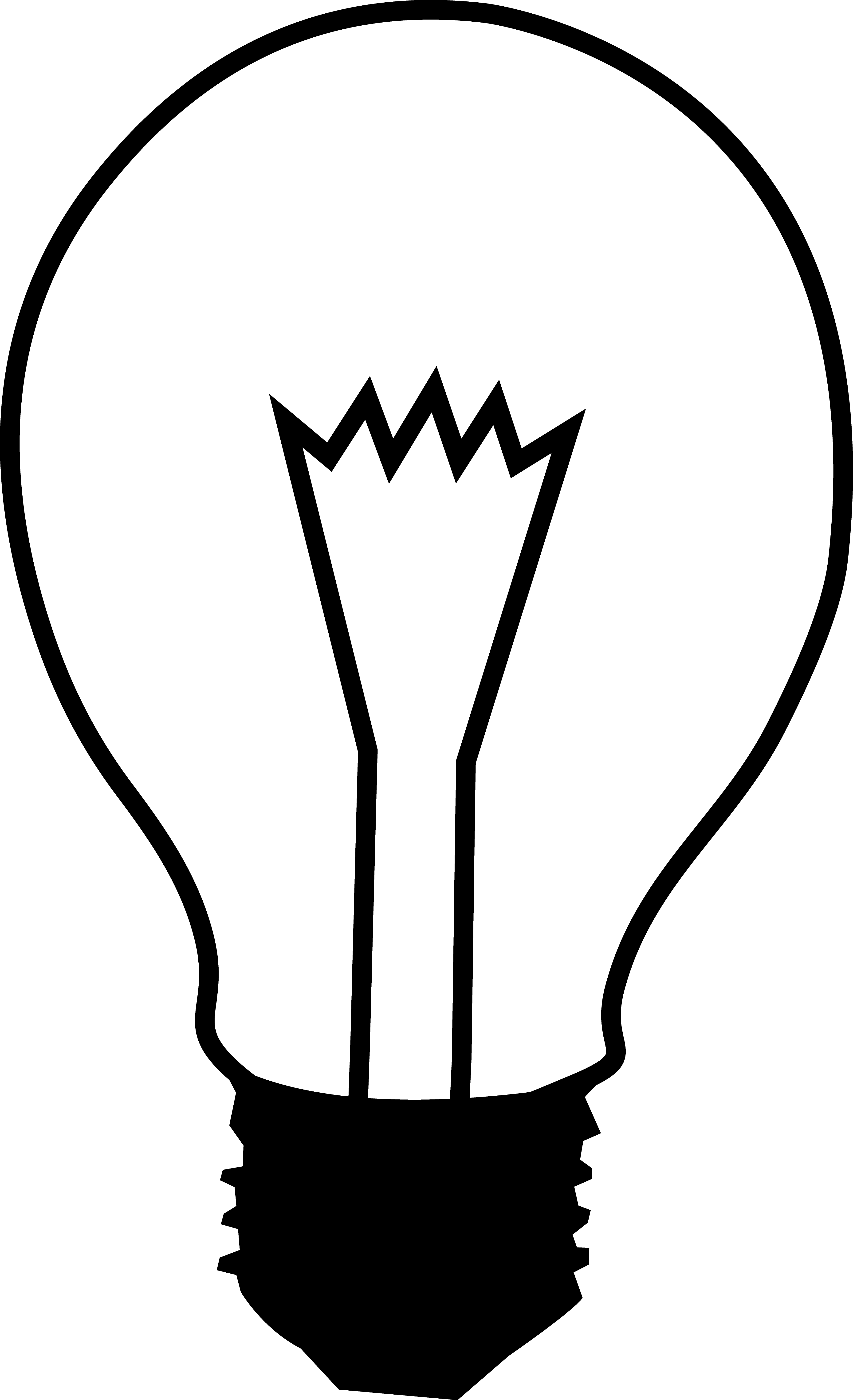 Bulb PNG Black And White Png - 149475
