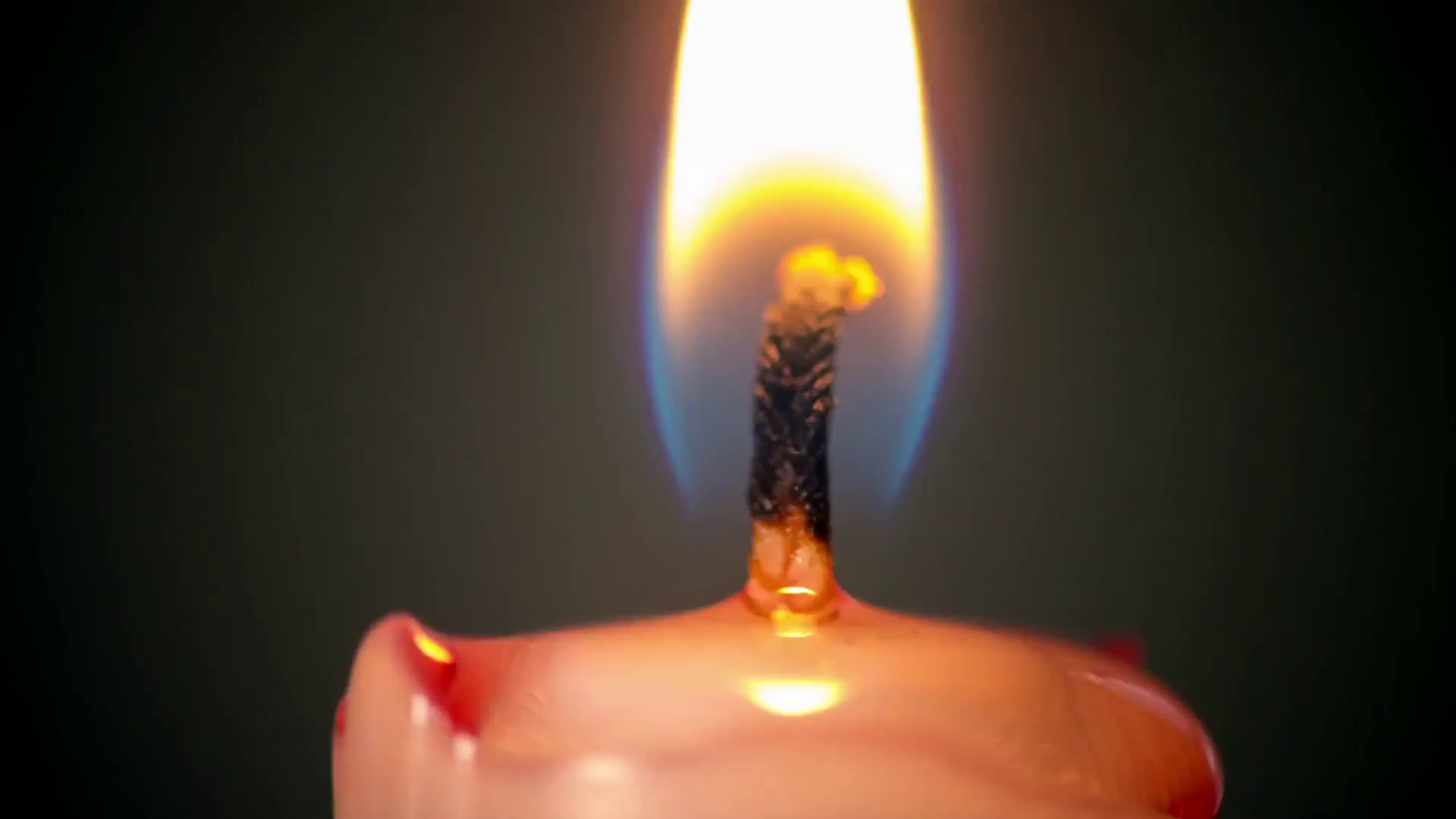 Time Lapse of Burning Candle 