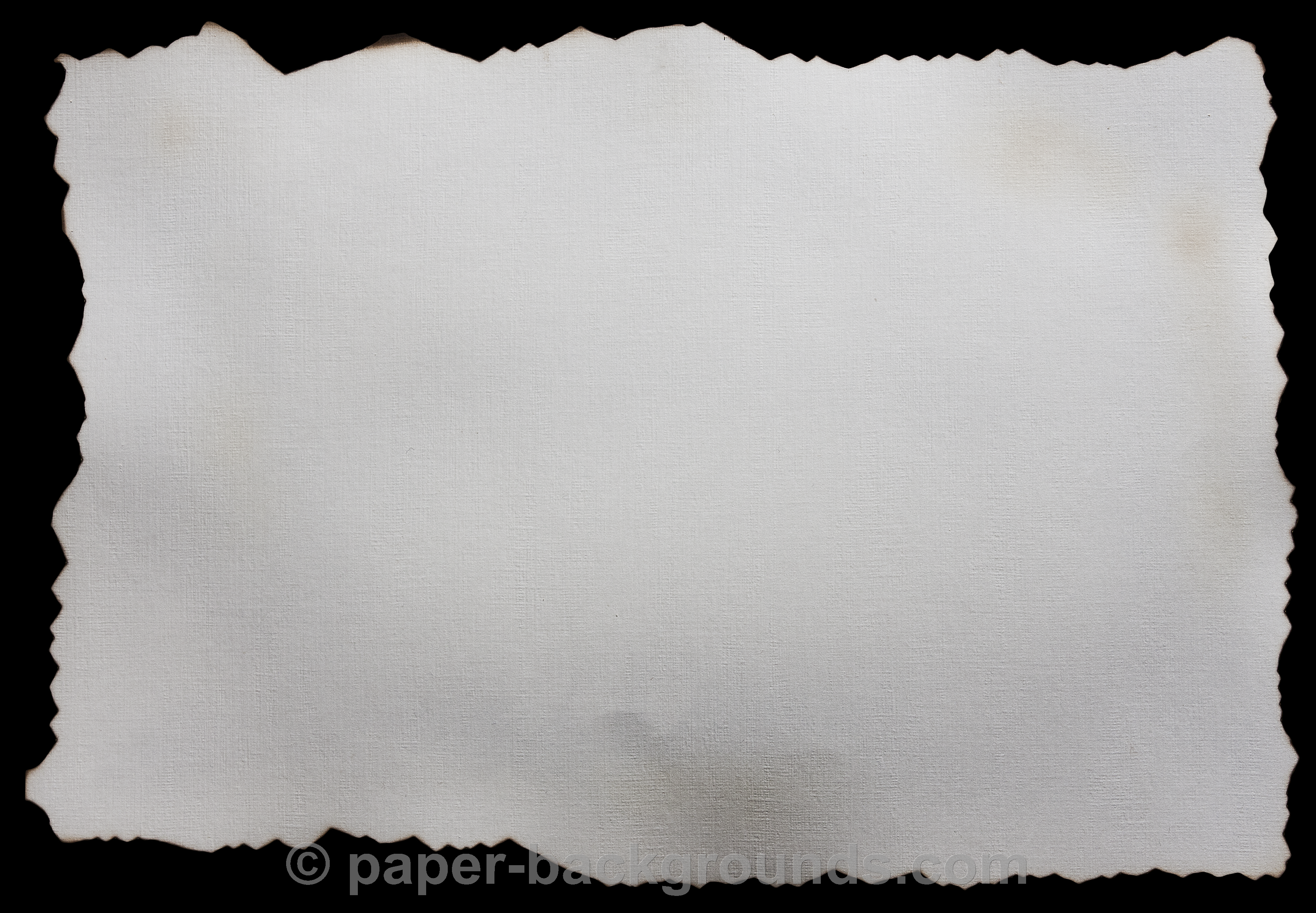 White Burned Paper Background