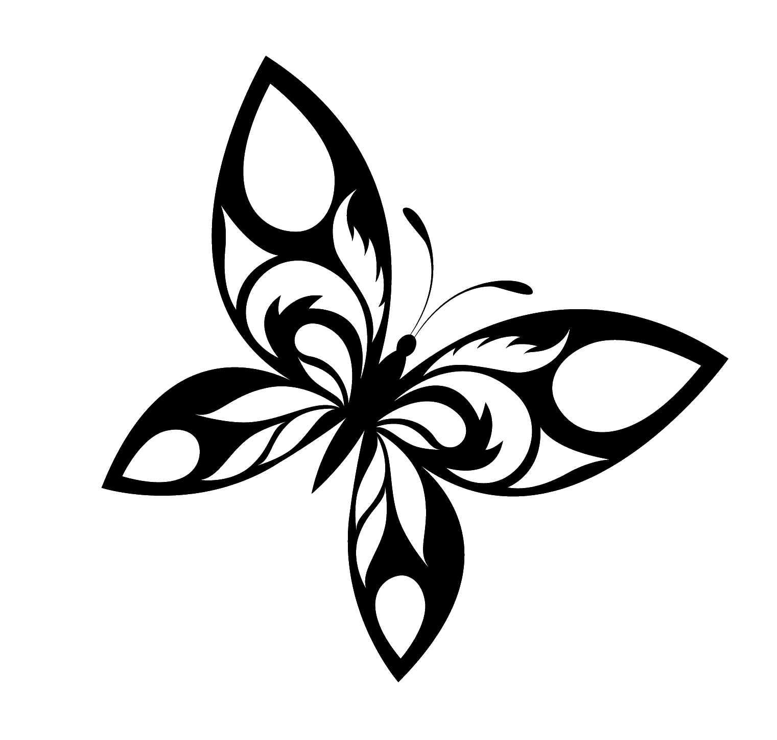 Flower and butterfly border d