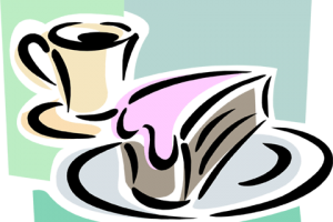 Kaffee Und Kuchen PNG Schwarz