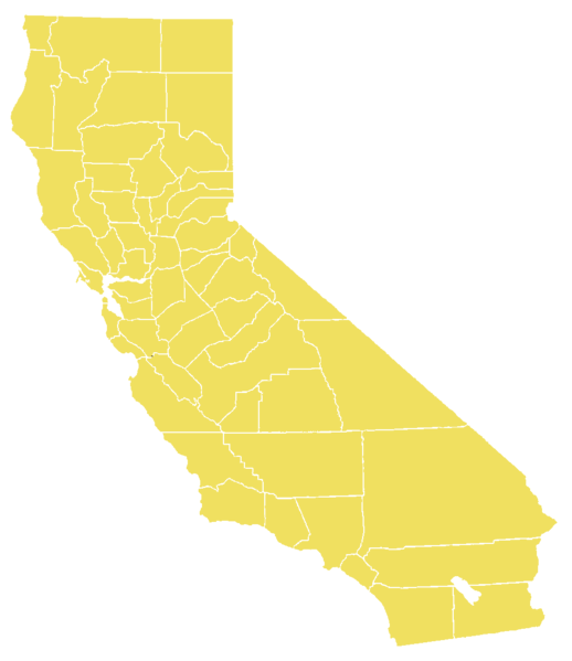 California Map PNG - 144904