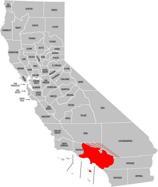 California Map PNG - 144903