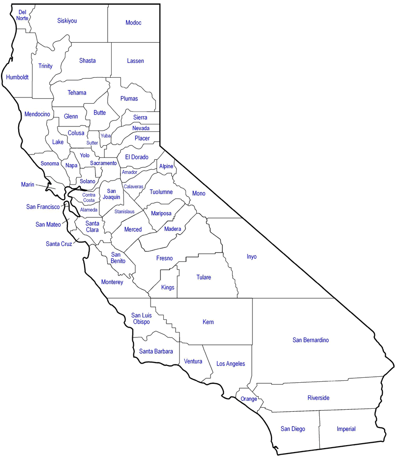 California Map PNG - 144913