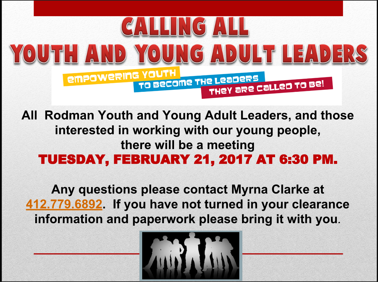 Calling All Youth PNG - 161606