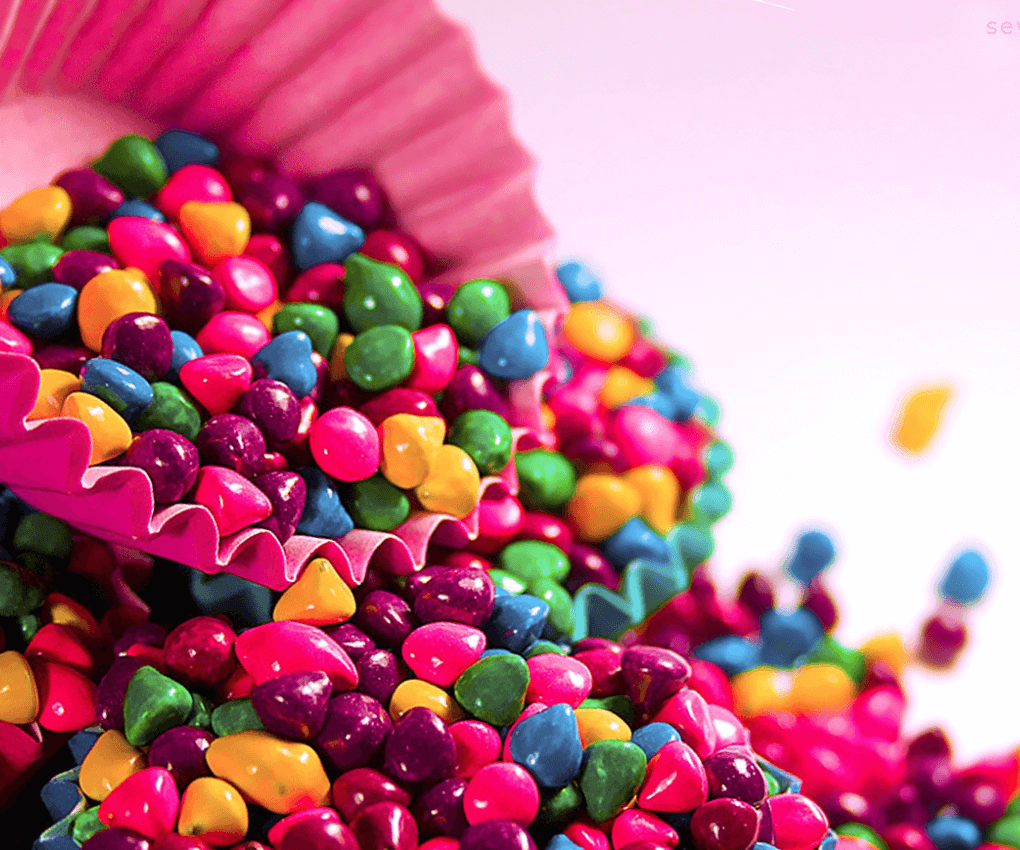 HD stacked colored candy