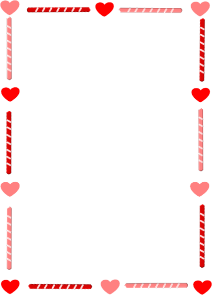 candy cane christmas borders 