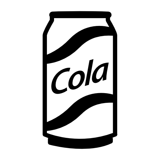 Soda clipart black and white