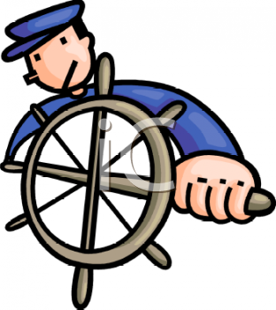 captain wheel steering sailor