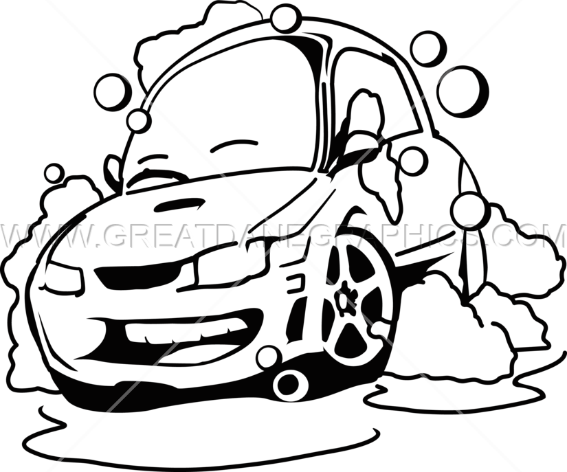 Car Wash PNG Black And White - 162177