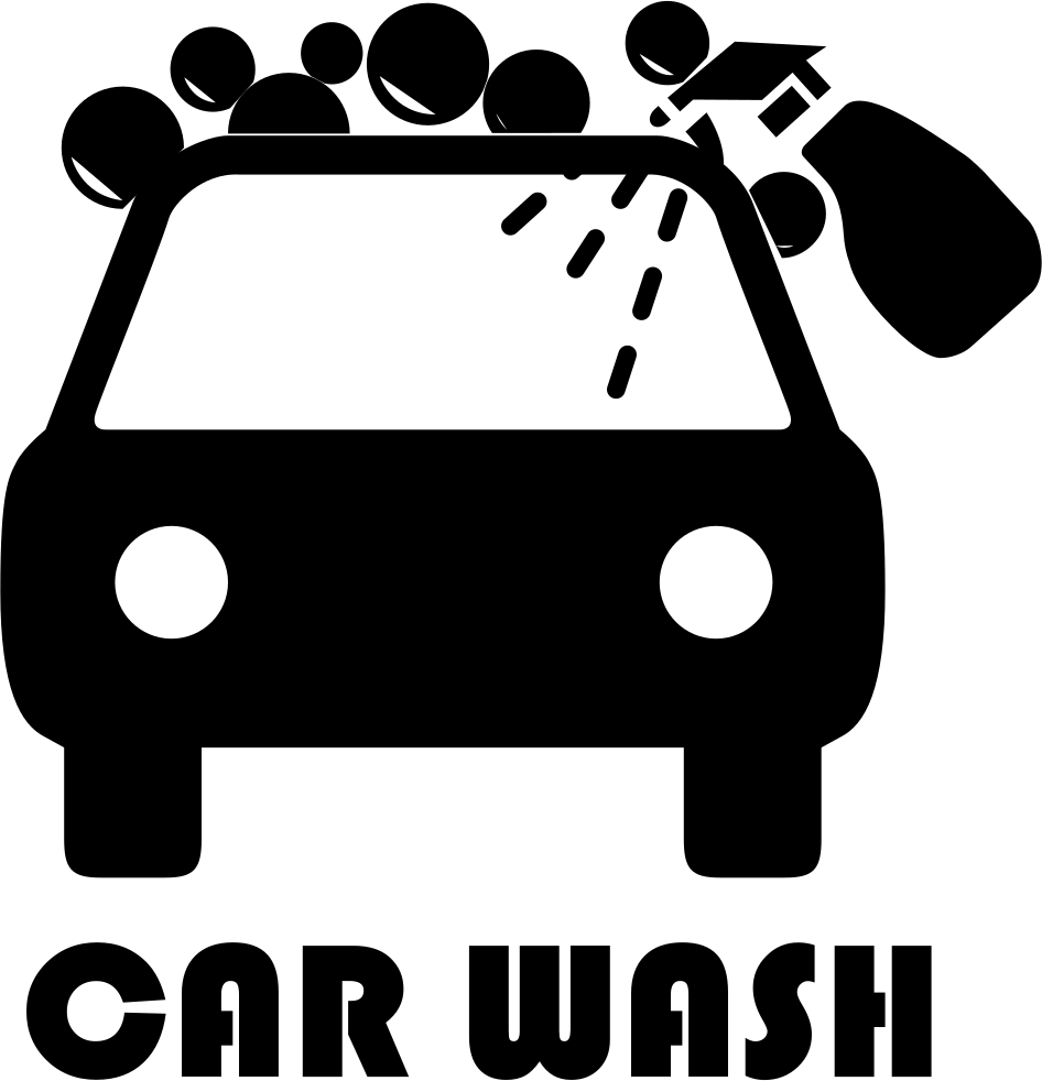 Car Wash PNG Black And White - 162162