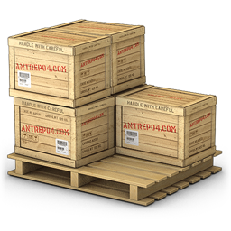 wooden box fragile box cargo 