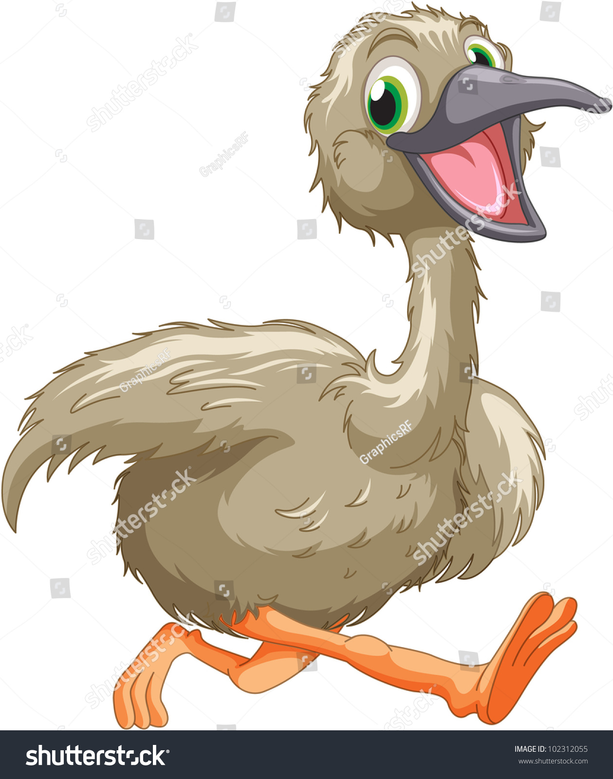 Cartoon Emu PNG - 64424