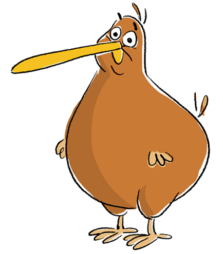 Cartoon Kiwi Bird PNG - 89045
