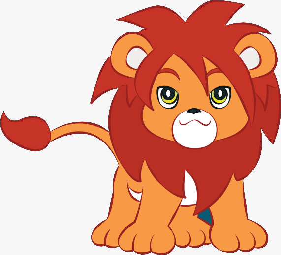 Cartoon Lion Cub PNG - 161380