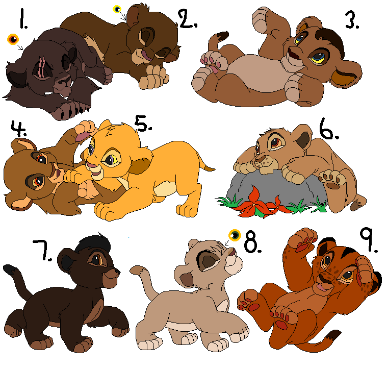 Cartoon Lion Cub PNG - 161382