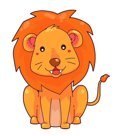 Cartoon Lion Cub PNG - 161376