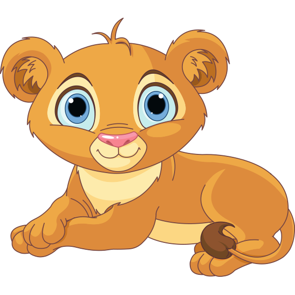 Cartoon Lion Cub PNG - 161368