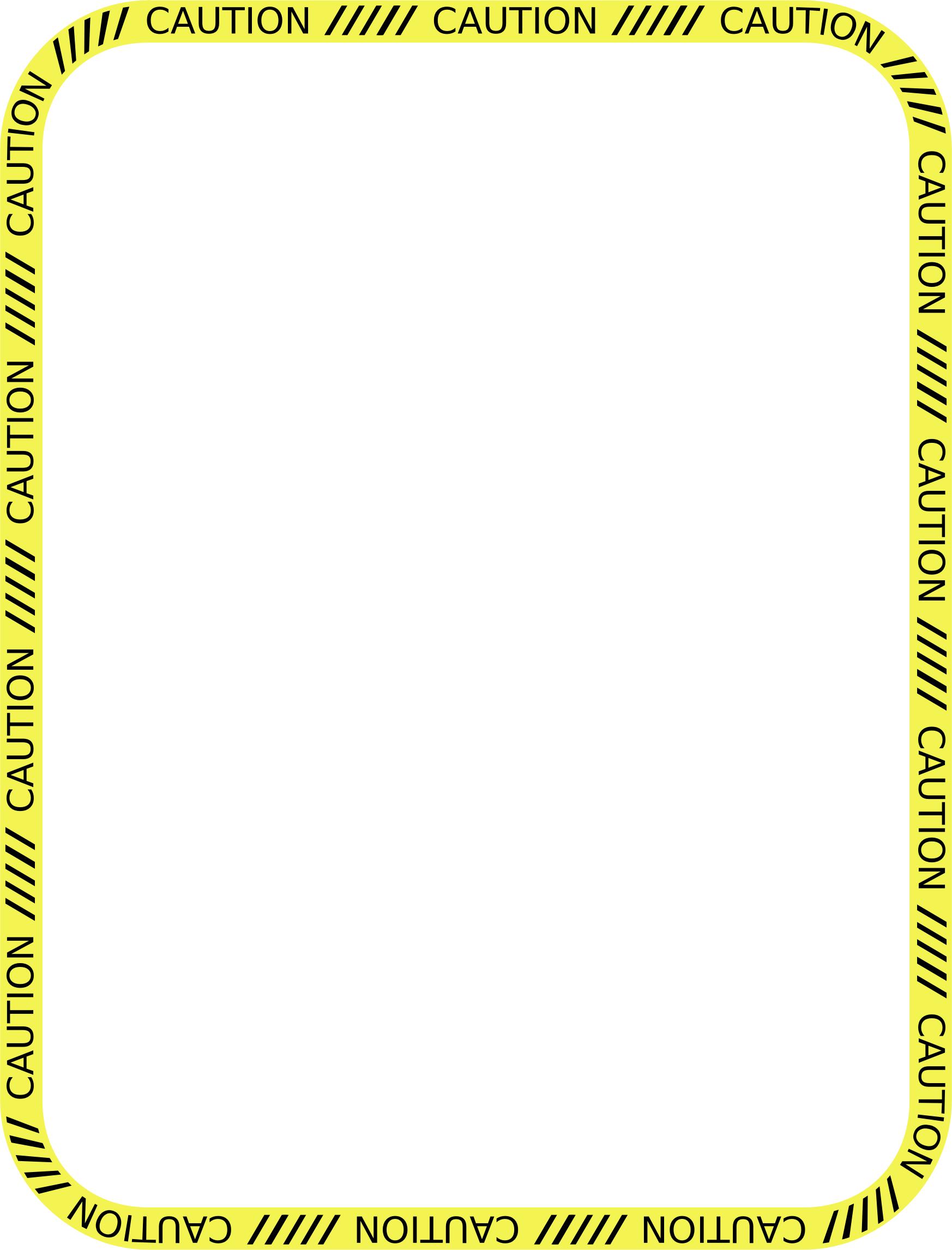 Caution Tape PNG Border - 165988