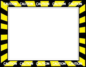 Caution Tape PNG Border - 165986