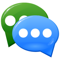 Chat cloud circle icon