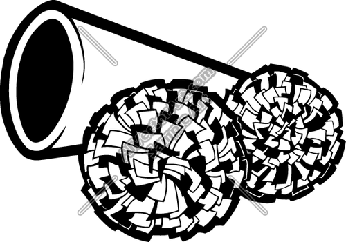 Cheer Megaphone And Poms PNG - 43977