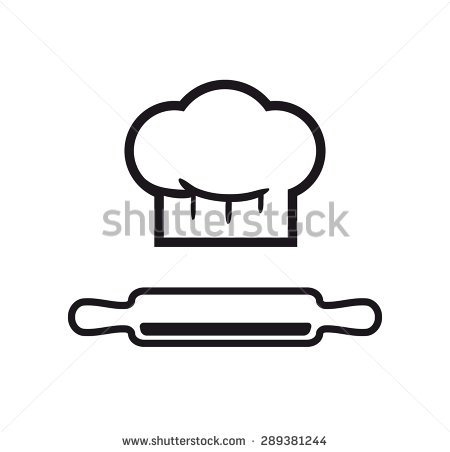 Chef Hat Rolling Pin PNG - 76674