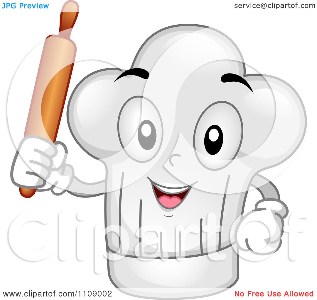 Chef Hat Rolling Pin PNG - 76672