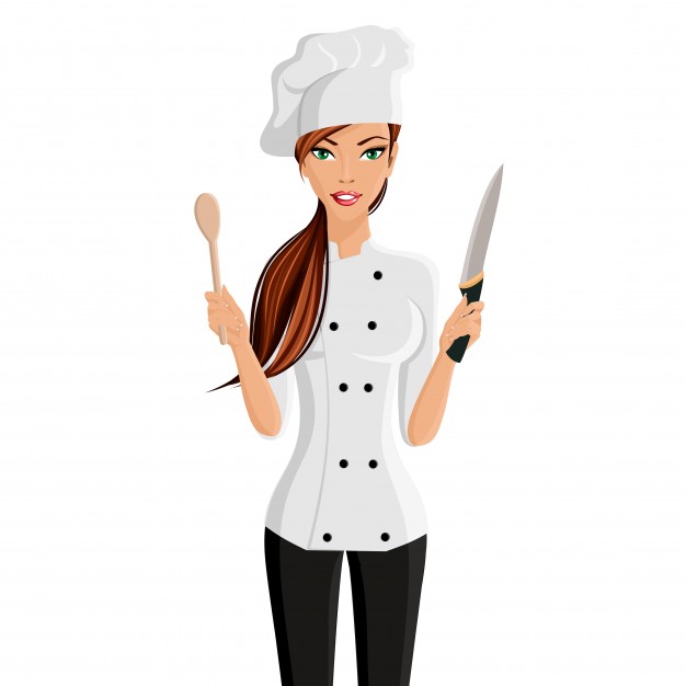 Free Cartoon Girl Chef | Cook