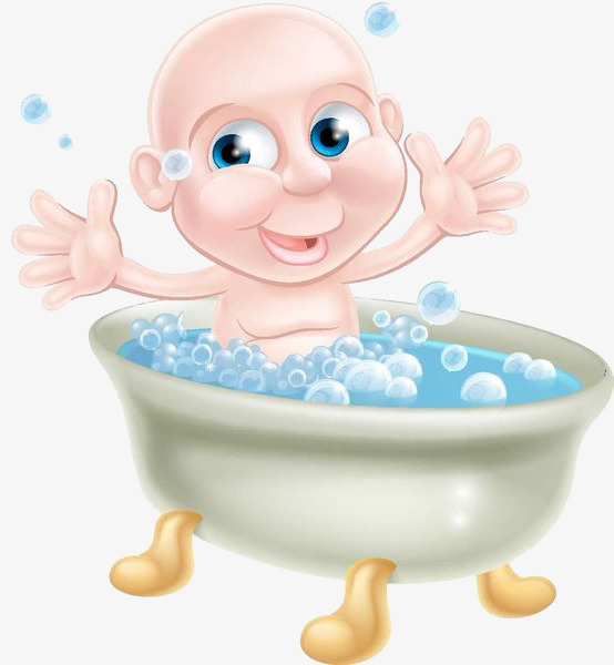 Child Taking A Shower Bath PNG - 136554