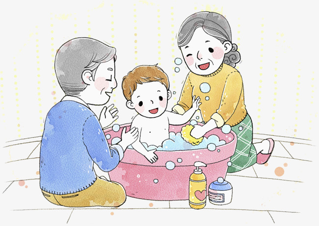 Child Taking A Shower Bath PNG - 136547