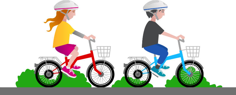 Children Riding Bikes PNG - 137933