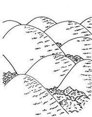 Hills Black And White Clipart