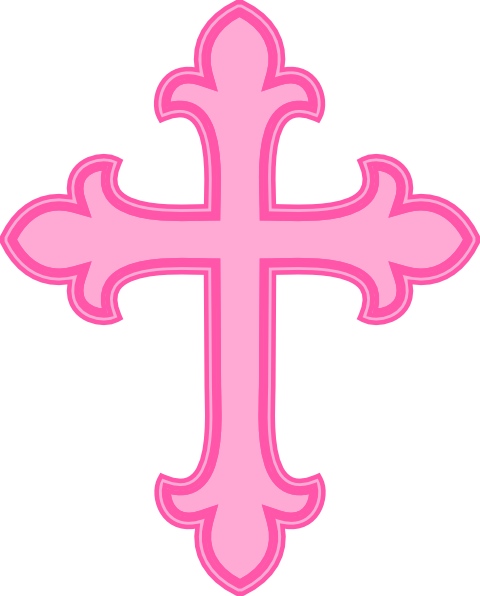 Pink cross clip art - Pink Cr