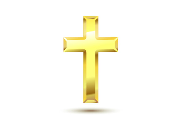Gold Cross Png image #25649