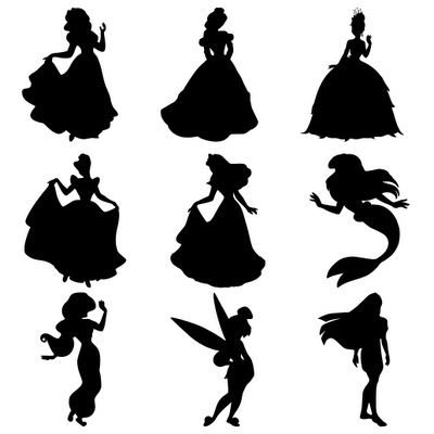 princess silhouette by sandra