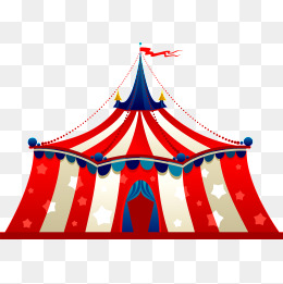 Color circus tent vector mate