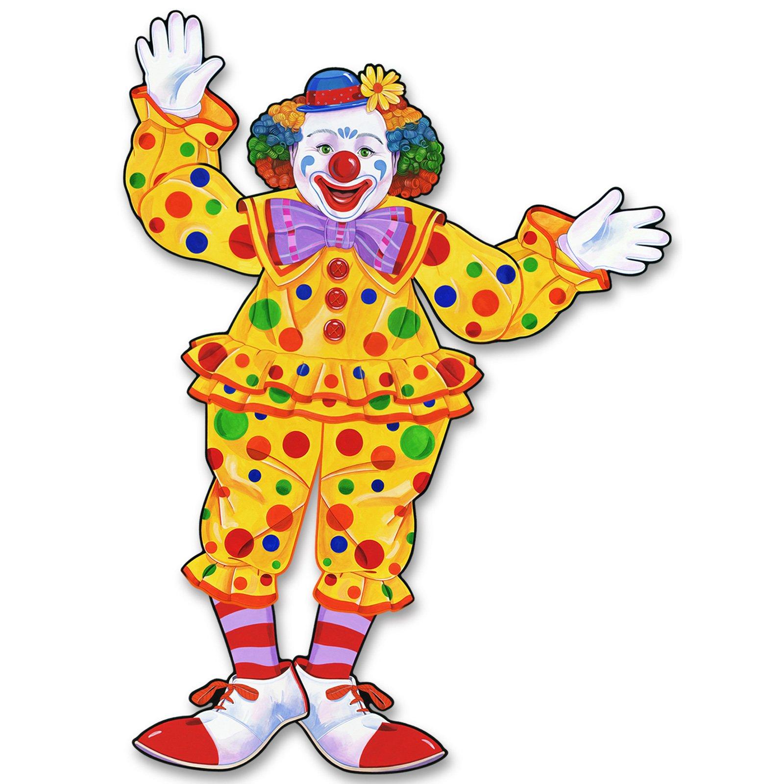 Jointed Circus Clown Cutout |