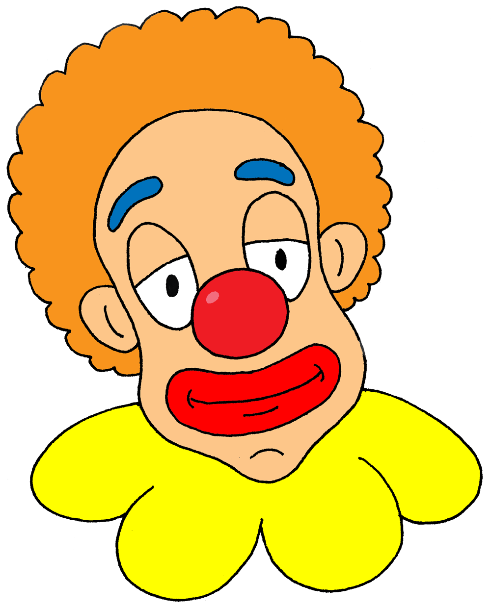 Image of clown face clipart 9