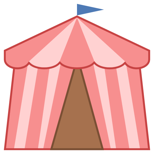 Circus Tent Icon. PNG 50 px