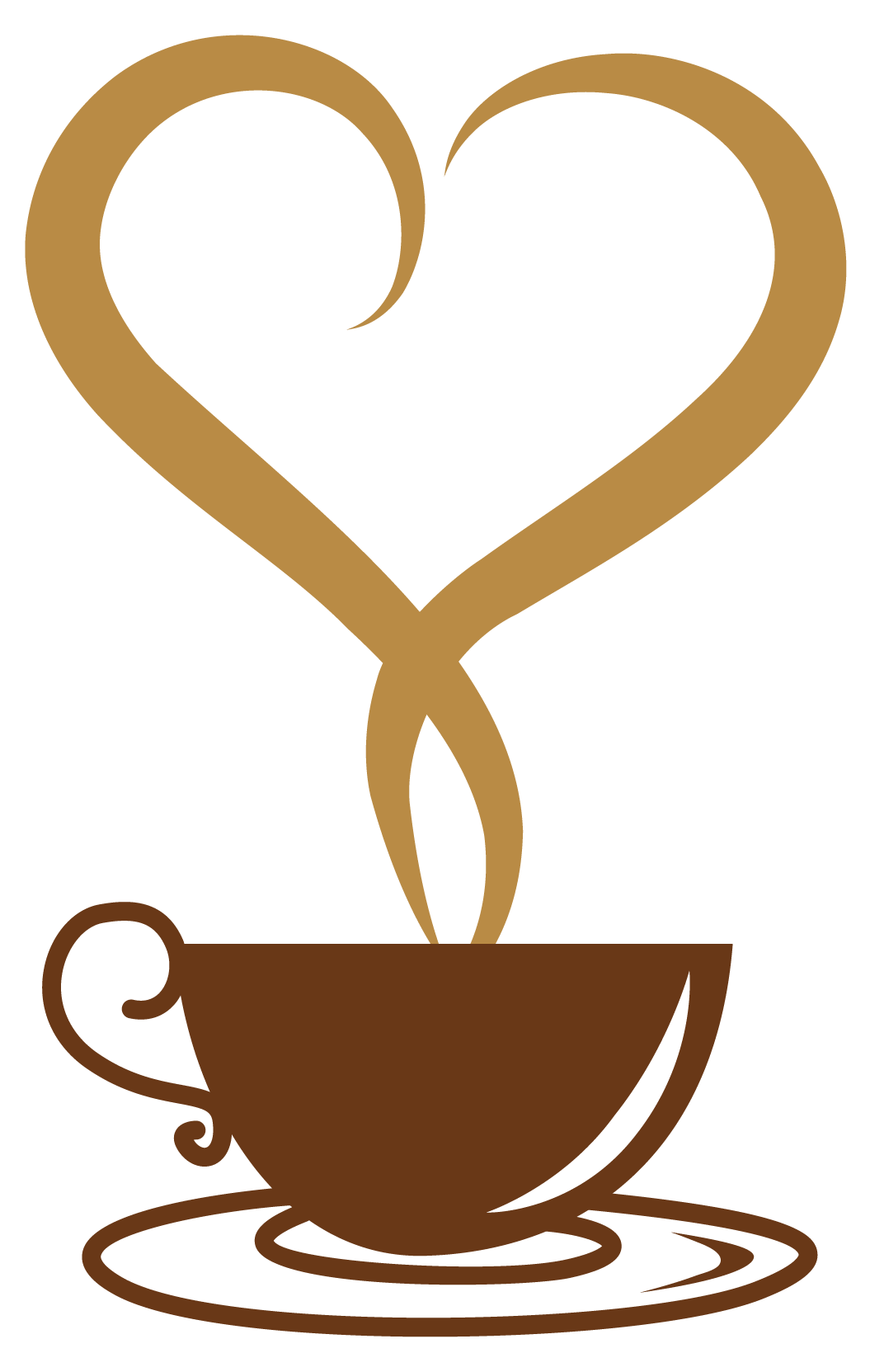 Coffee Cup With Heart Png Vec