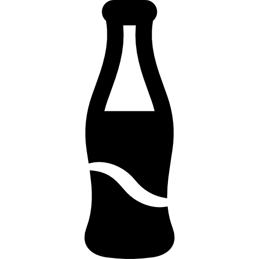 Fizzy Drinks Bottle Monochrom