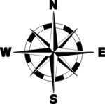 Compass Rose PNG Black And White - 167560