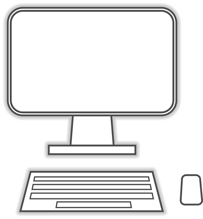 Computerbildschirm PNG Mit Tastatur - 79283