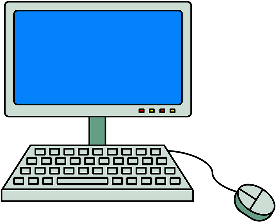 Computerbildschirm PNG Mit Tastatur - 79274