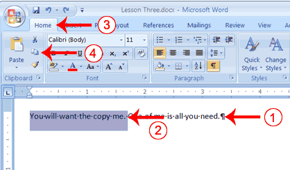 word select multiple text