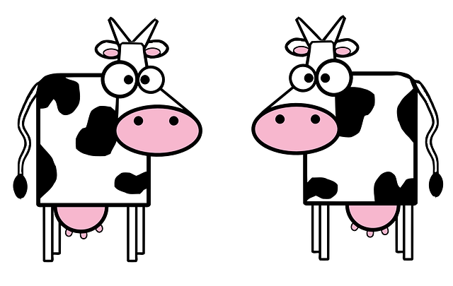 Free vector graphic: Cows, Mi