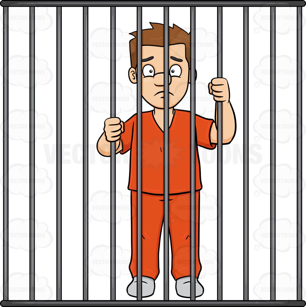 Criminal Behind Bars PNG - 147355