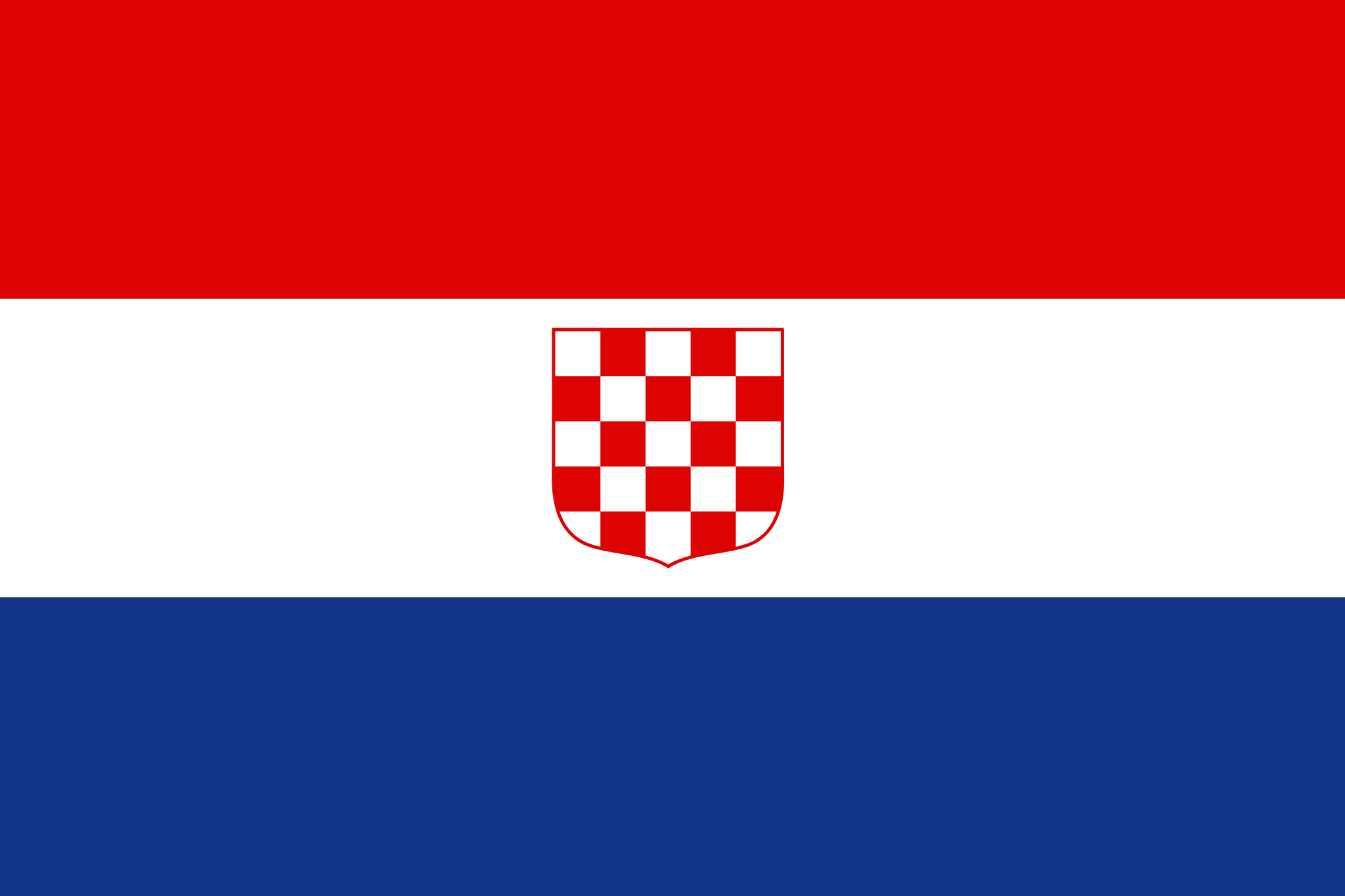 Printable Croatia Flag
