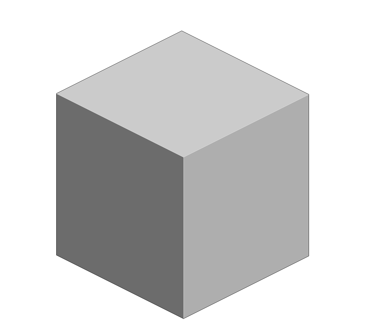Geometric abstract logo cube